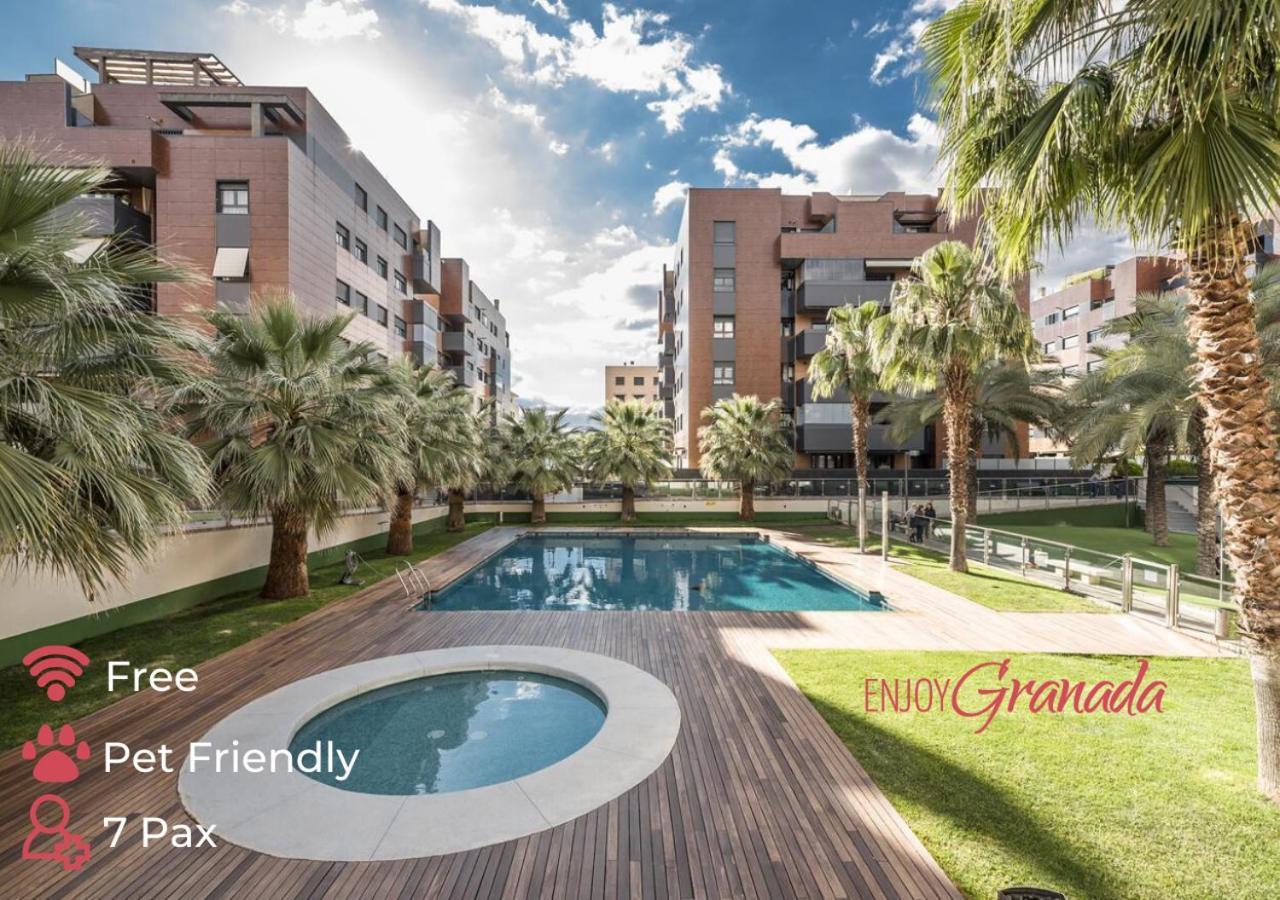 Enjoygranada Emir 3A - Piscina, Gym & Parking Apartment Ngoại thất bức ảnh